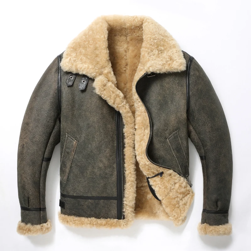 Leather Work Jacket - 2024 New Thick Sheep Wool Original