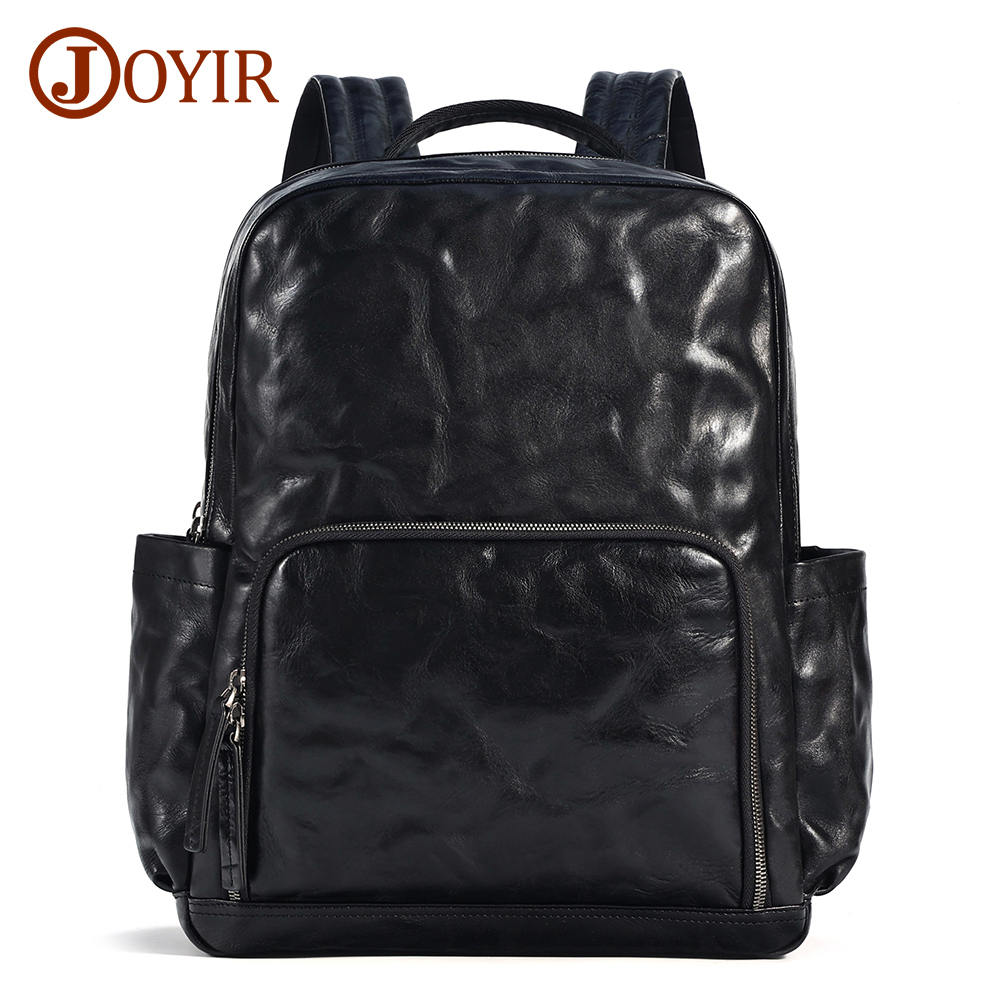 Leather Work Rucksack - JOYIR Genuine Leather Backpack Men's Fashion