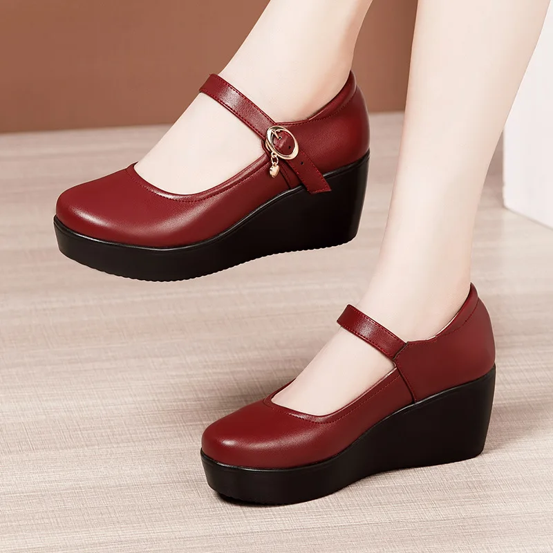 6cm Small Size 32-43 Vintage S - Leather Work Flats Women 리뷰 및 가격