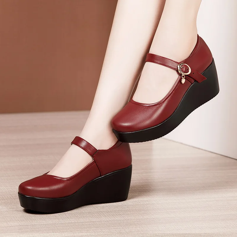 6cm Small Size 32-43 Vintage S - Leather Work Flats Women 리뷰 및 가격