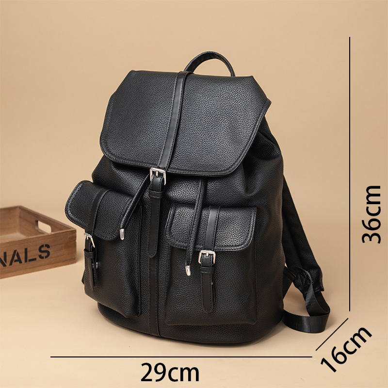 2025 Luxury Soft PU Leather Ba - Leather Work Rucksack 리뷰 및 가격