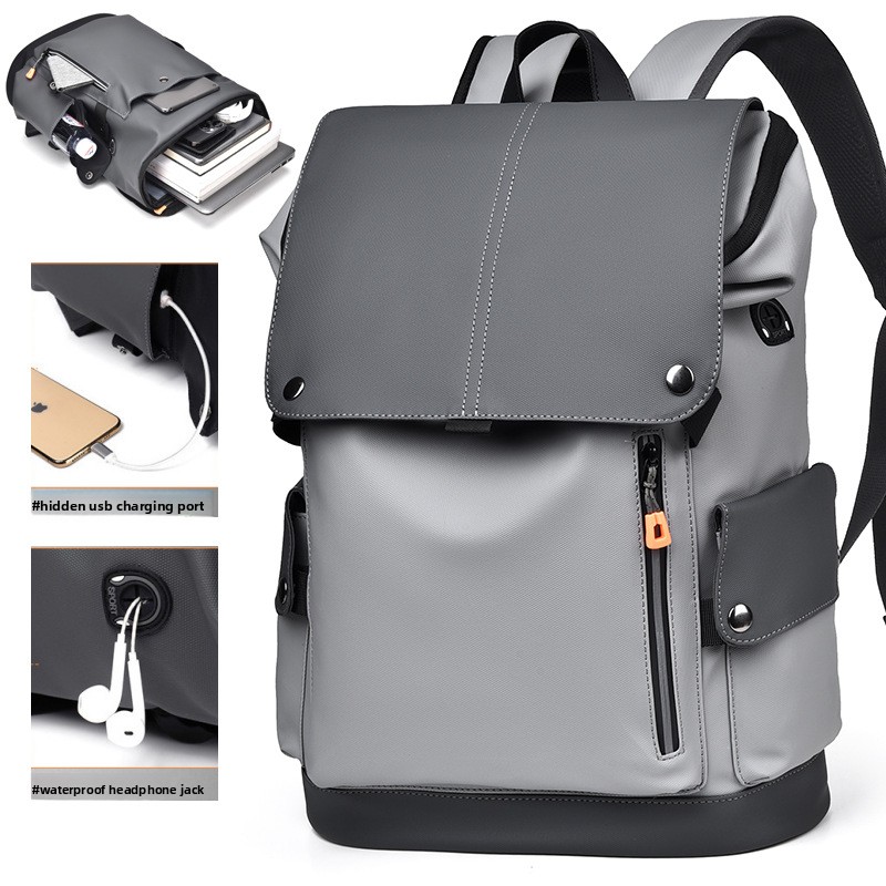 Men's Large Capacity Laptop Ba - Leather Work Rucksack 리뷰 및 가격