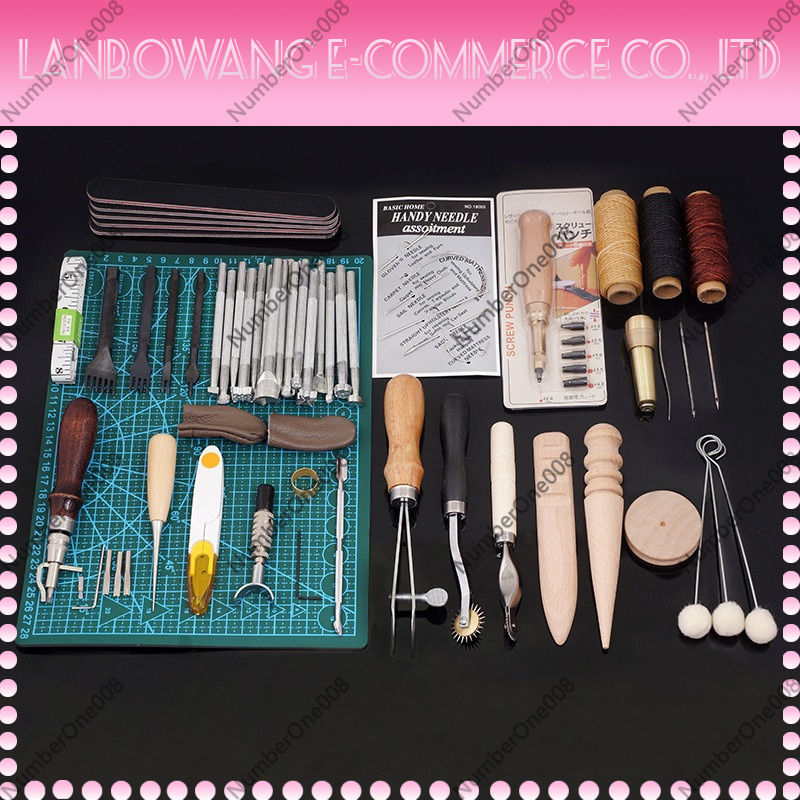 Leather Tool Set 50-Piece, Han - Groover Stitching Tool 리뷰 및 가격
