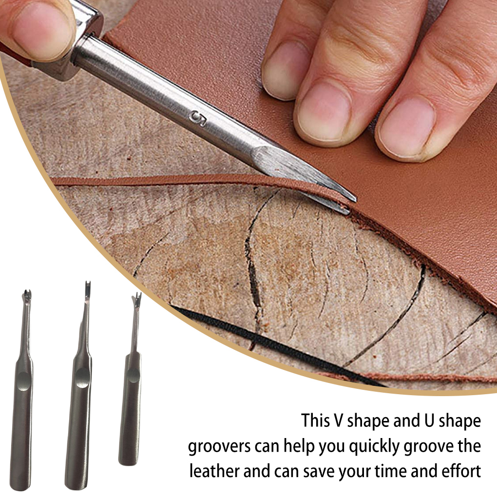 3 Pieces/Set Professional Leat - Leather Edge Beveler 리뷰 및 가격