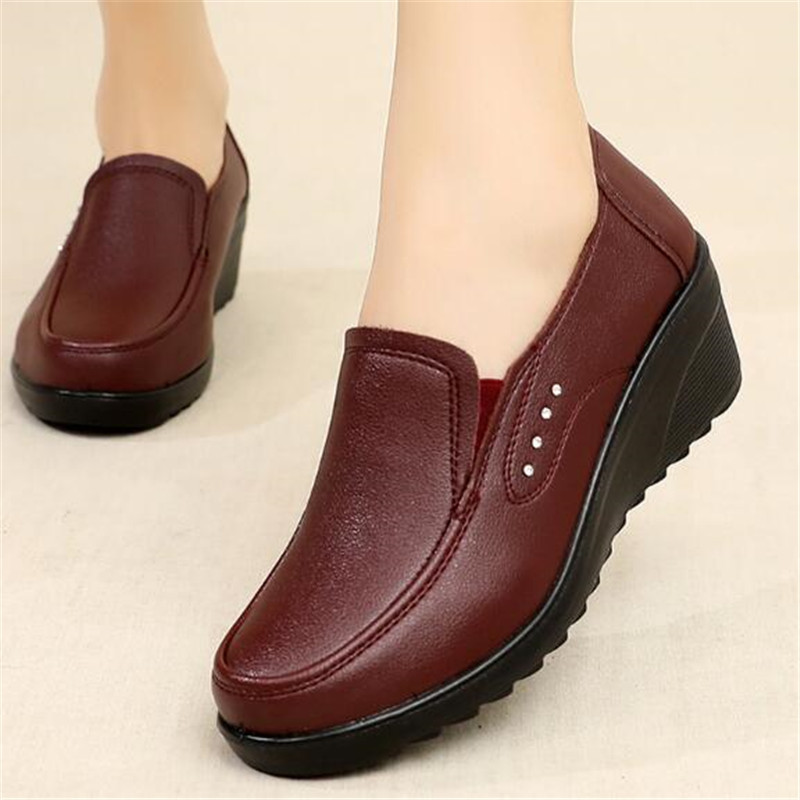 New Spring Women's Shoes Fashi - Leather Work Flats Women 리뷰 및 가격