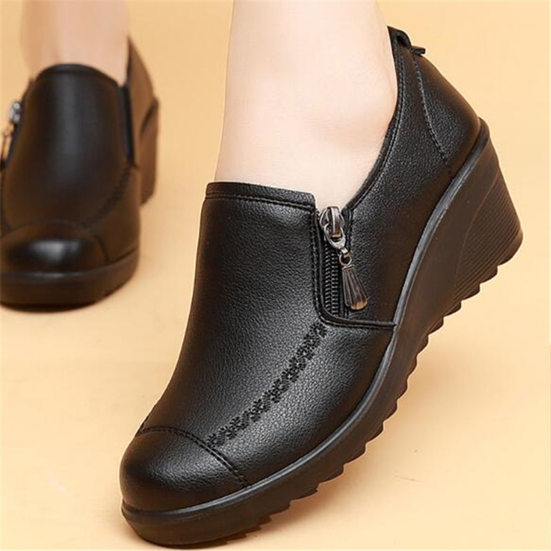 New Spring Women's Shoes Fashi - Leather Work Flats Women 리뷰 및 가격