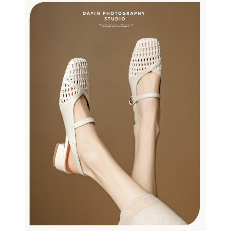 Women's Closed Toe Sandals Wov - Leather Work Flats Women 리뷰 및 가격