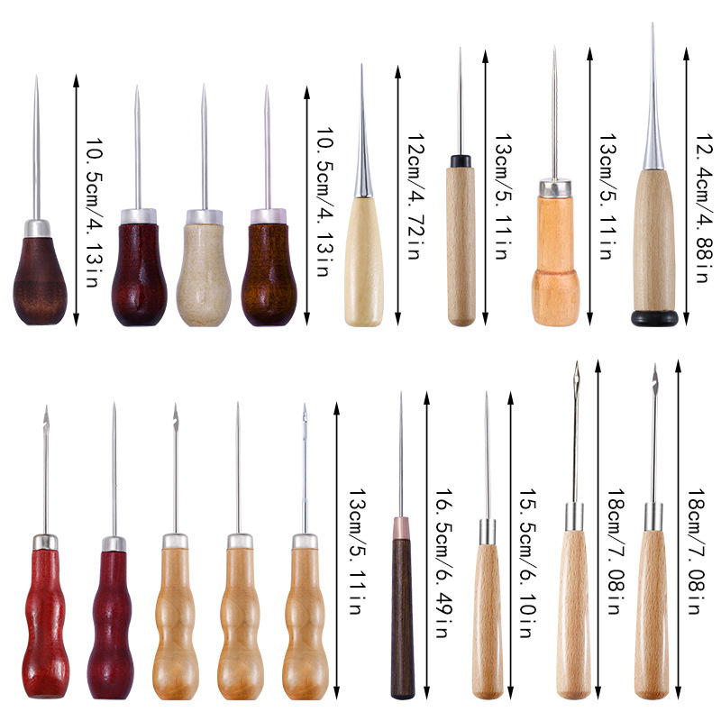 Leather Awl Wood Handle Awls S - Leather Work Organiser 리뷰 및 가격