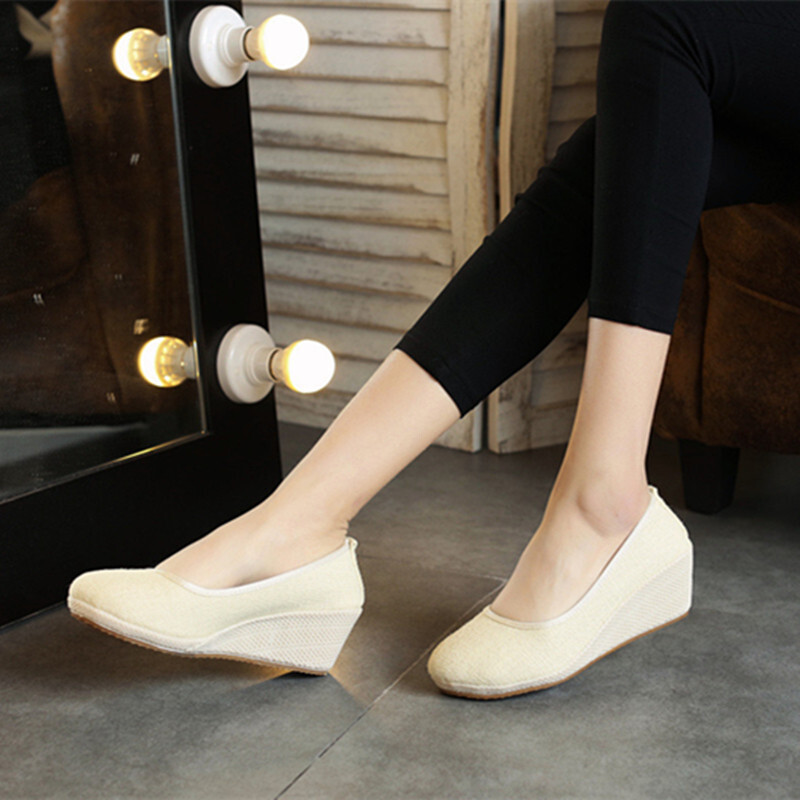 Cloth Shoes Embroidered Shoes  - Leather Work Flats Women 리뷰 및 가격