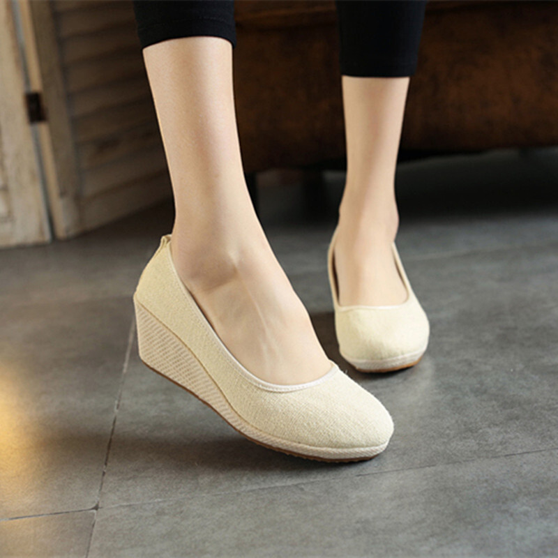 Cloth Shoes Embroidered Shoes  - Leather Work Flats Women 리뷰 및 가격