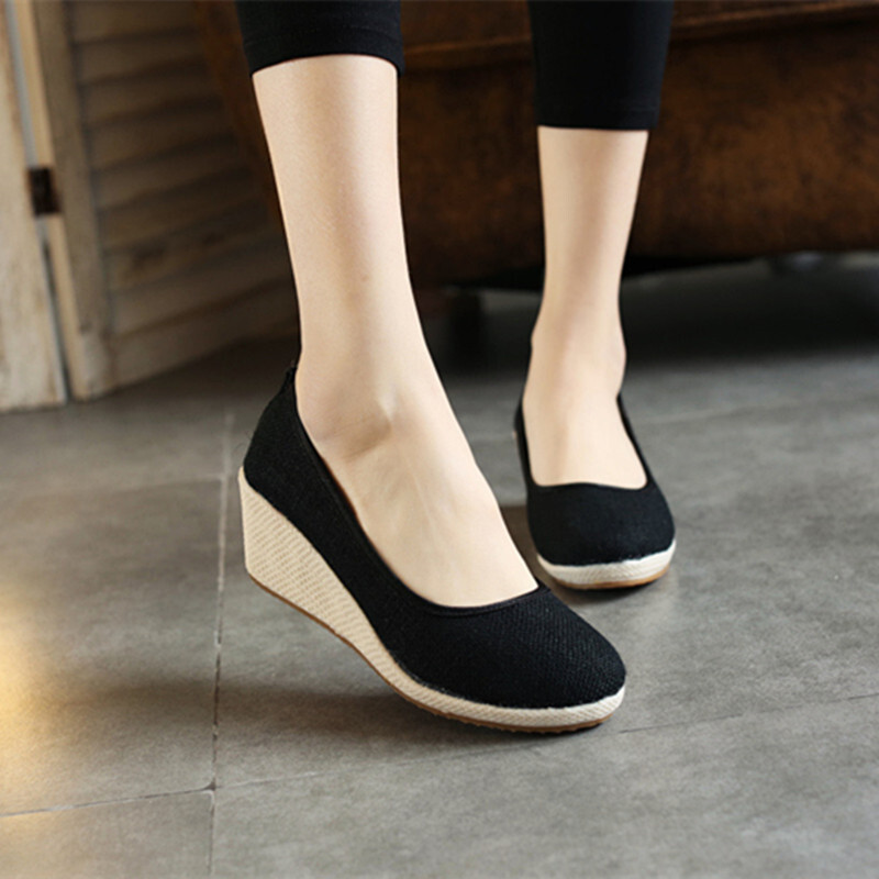Cloth Shoes Embroidered Shoes  - Leather Work Flats Women 리뷰 및 가격