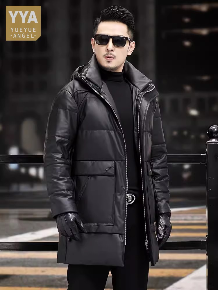 Winter Mens Thick Warm White G - Leather Work Jacket 리뷰 및 가격