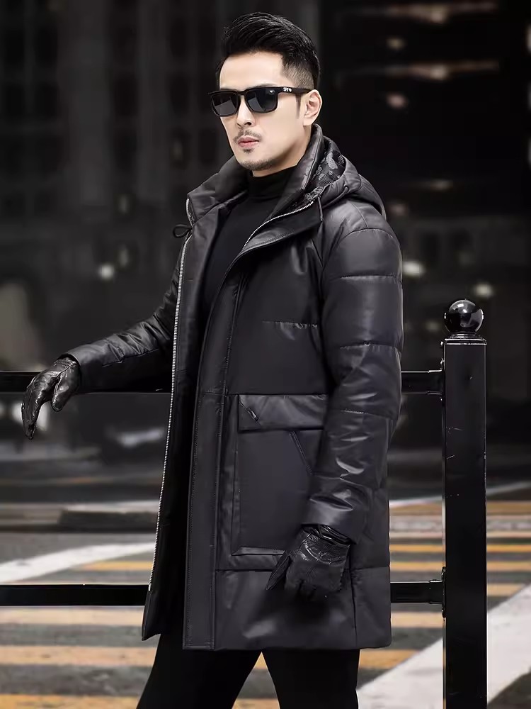 Winter Mens Thick Warm White G - Leather Work Jacket 리뷰 및 가격