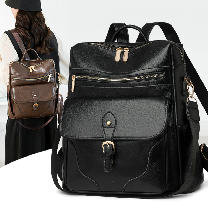 Women Vintage PU Leather Backp - Leather Work Rucksack 리뷰 및 가격