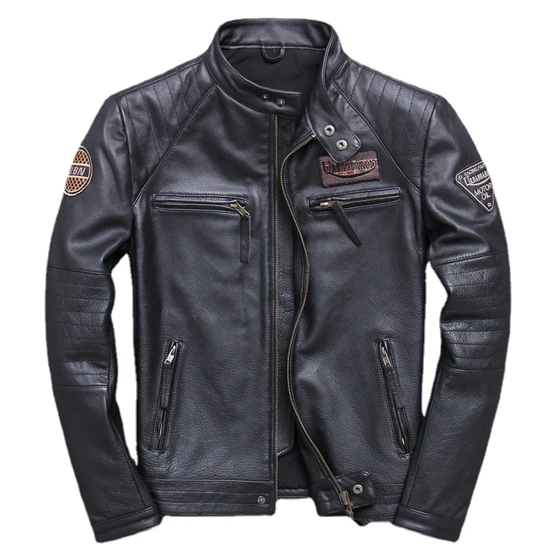 Fashion Biker Jackets Vintage  - Leather Work Jacket 리뷰 및 가격