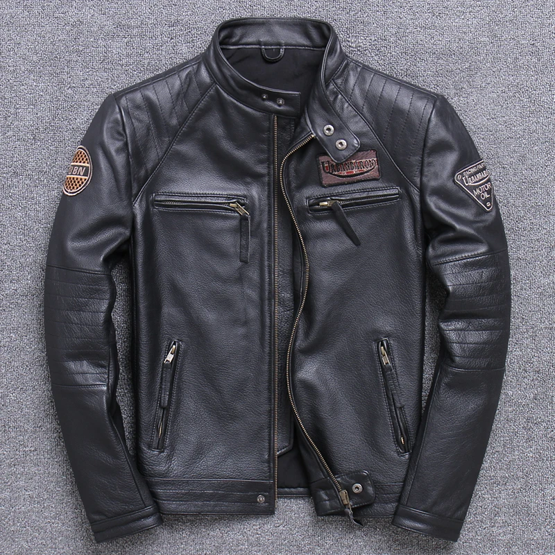 Fashion Biker Jackets Vintage  - Leather Work Jacket 리뷰 및 가격