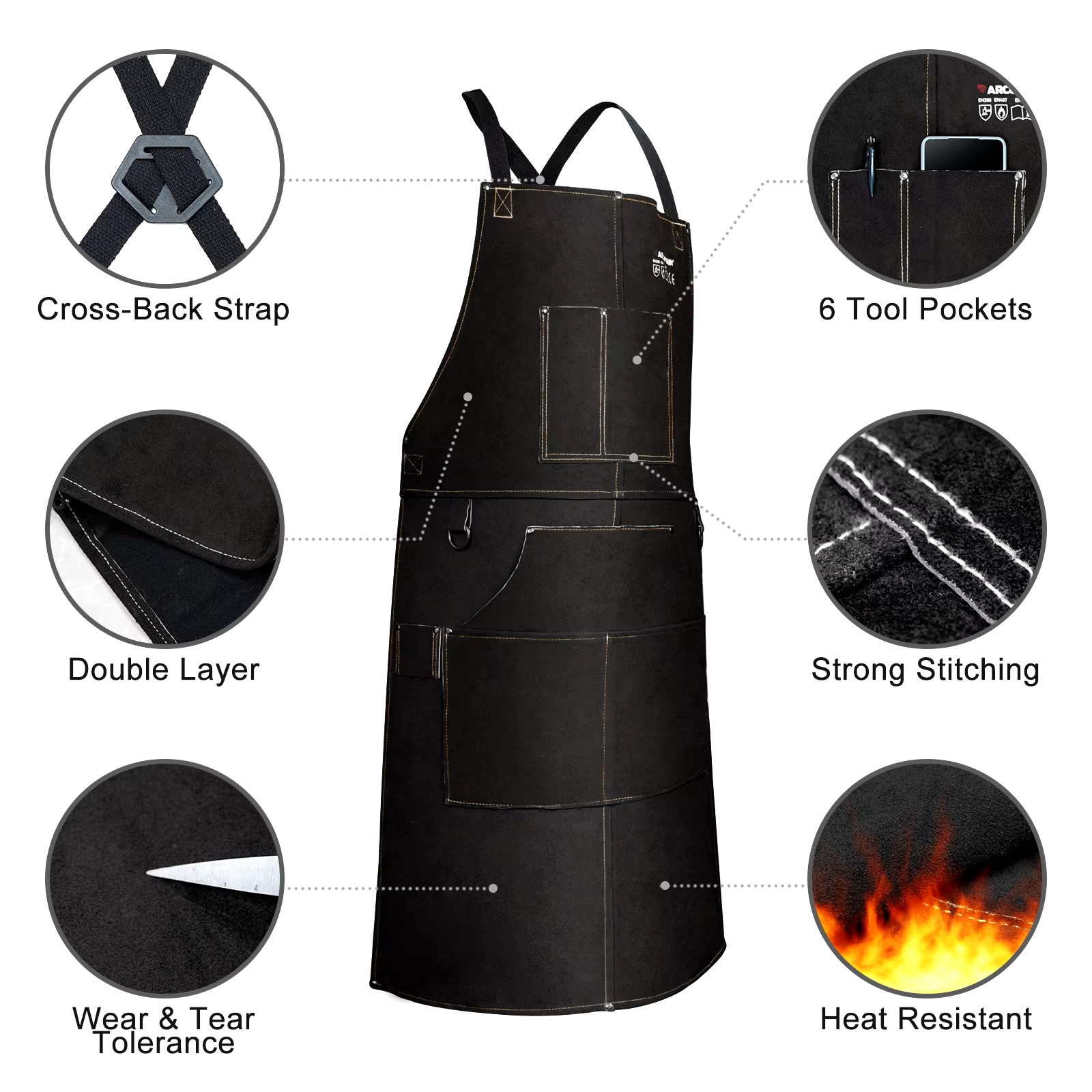 ARCCAPTAIN Leather Welding Wor - Leather Work Organiser 리뷰 및 가격