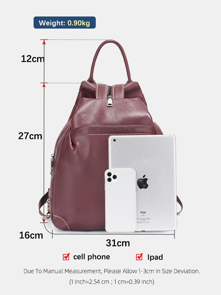 Zency Genuine Leather Women's  - Leather Work Rucksack 리뷰 및 가격