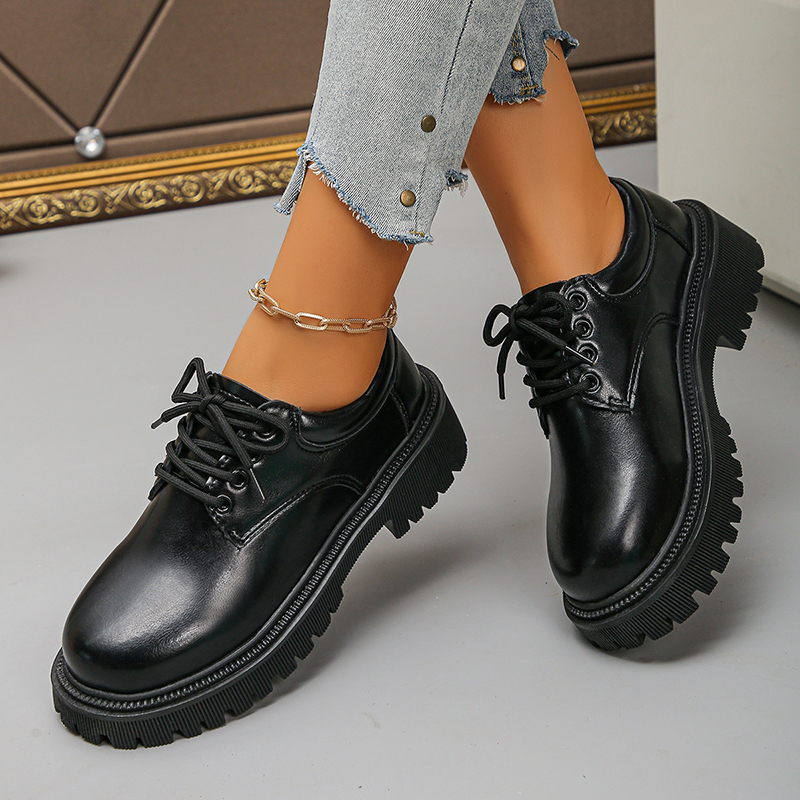 Women's Platform Oxford Shoes  - Leather Work Flats Women 리뷰 및 가격