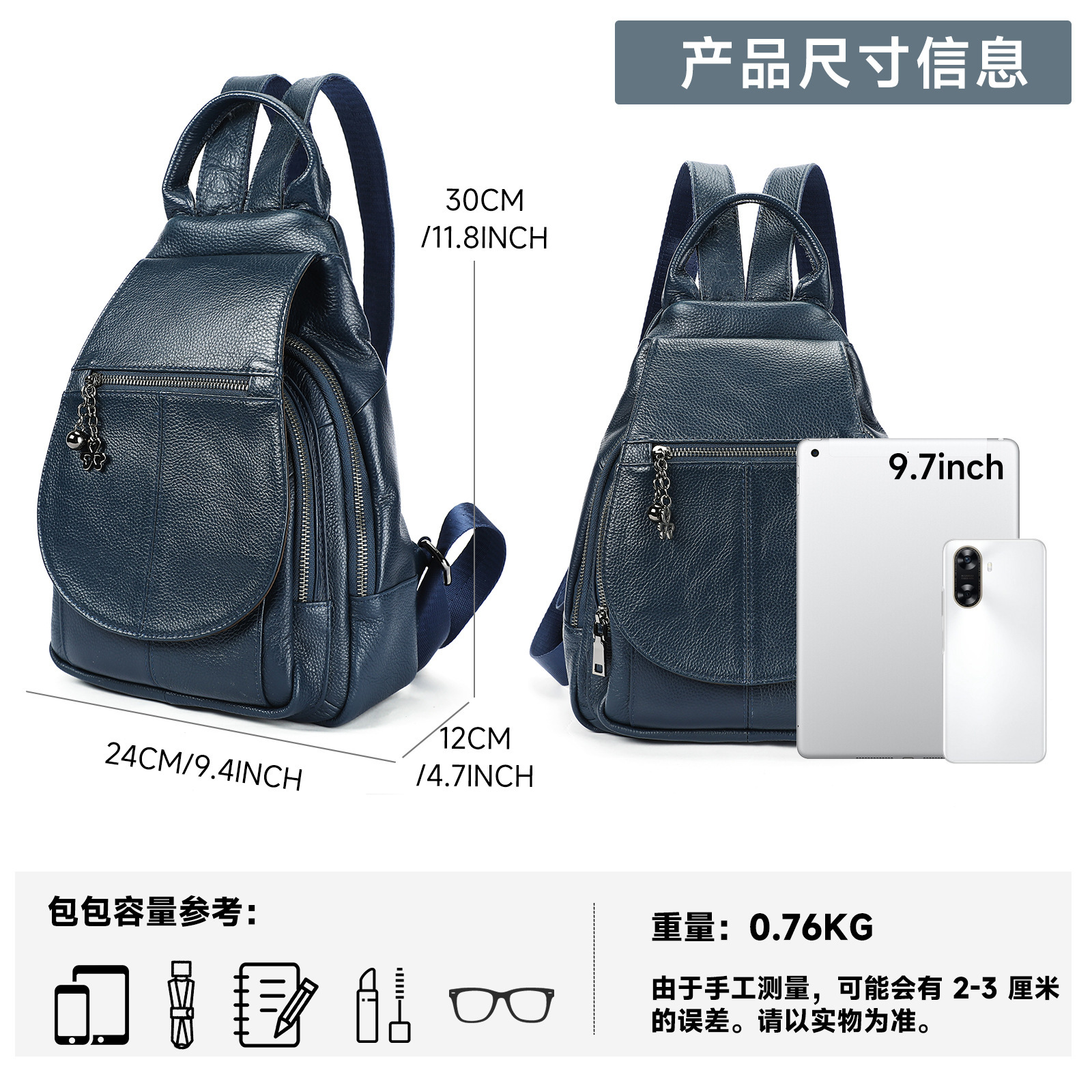 Genuine Cowhide Leather Backpa - Leather Work Rucksack 리뷰 및 가격