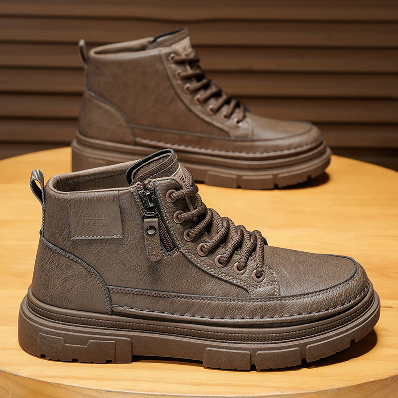 High top boots men's shoes aut - Leatherworking Items 리뷰 및 가격