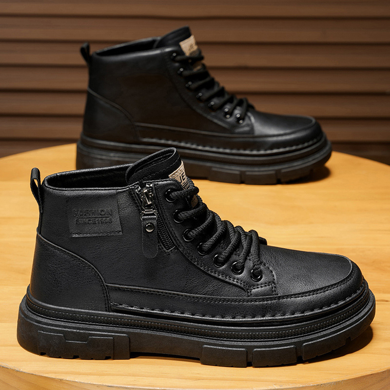 High top boots men's shoes aut - Leatherworking Items 리뷰 및 가격