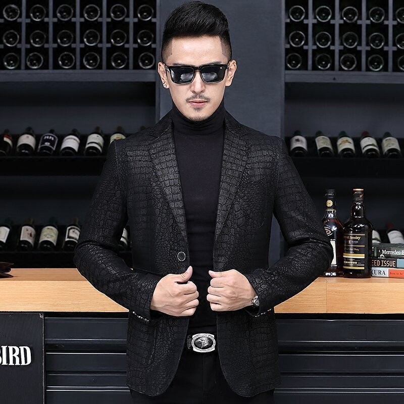 Autumn Business Men Sheepskin  - Leather Work Jacket 리뷰 및 가격