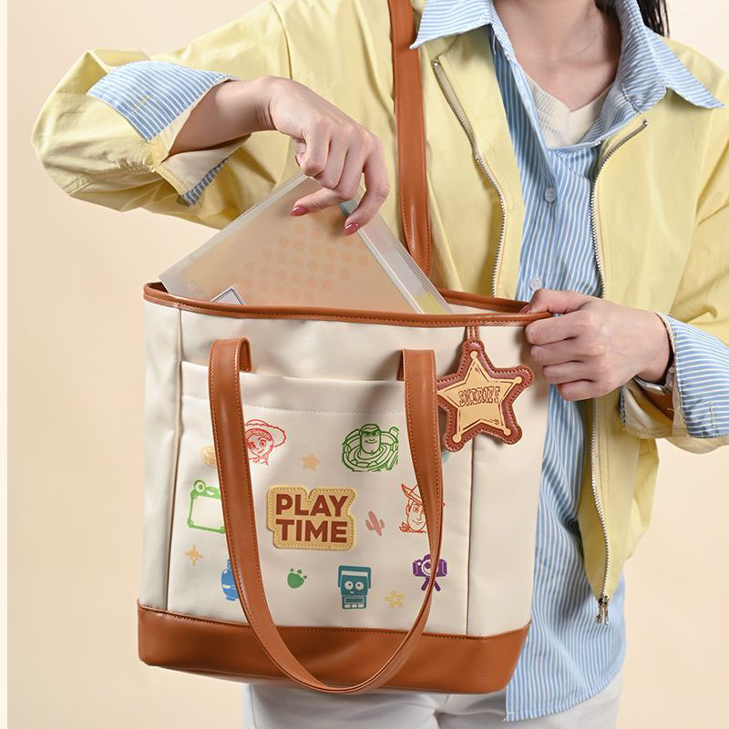 Toy Story Tote Bag Canvas PU L - Leatherworking Items 리뷰 및 가격