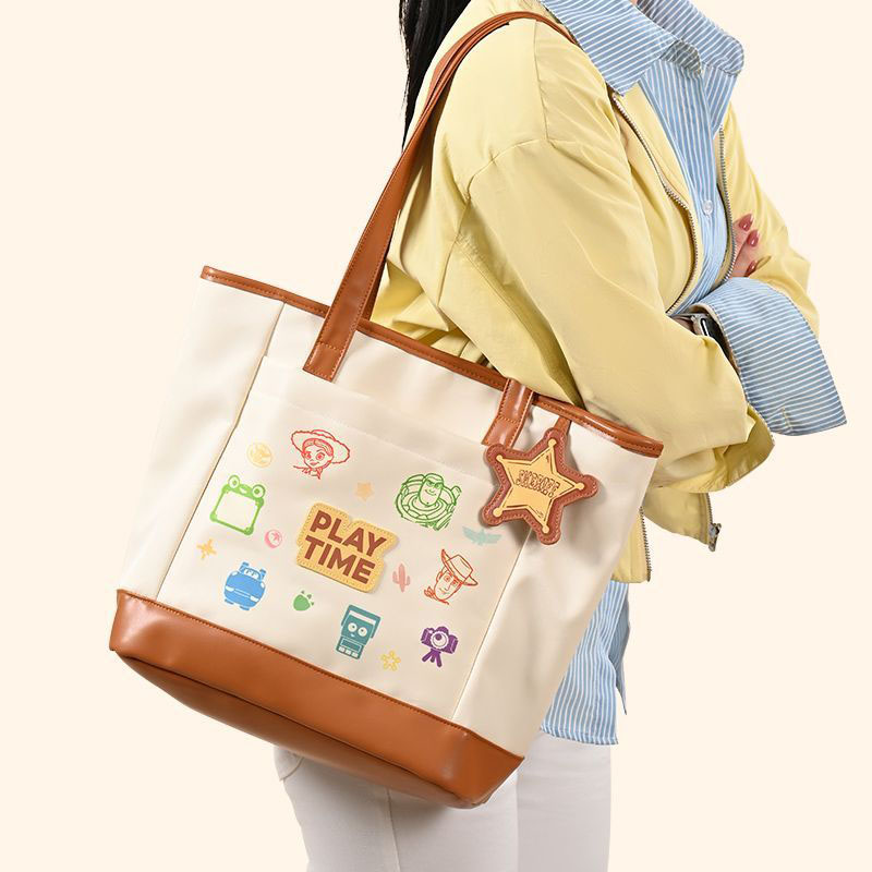 Toy Story Tote Bag Canvas PU L - Leatherworking Items 리뷰 및 가격