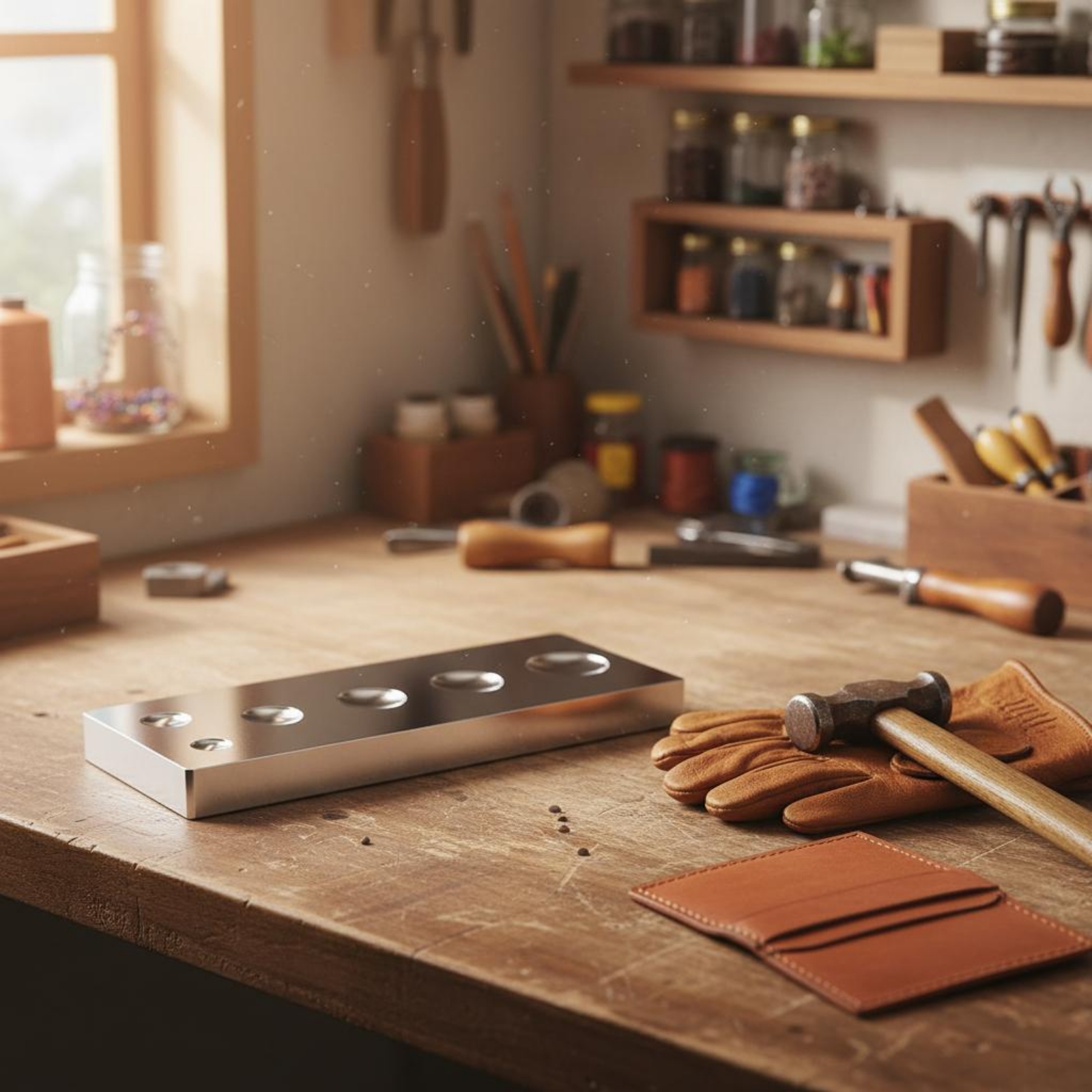 Snap Rivet Tool Set Multi-Use  - Leatherworker Block 리뷰 및 가격