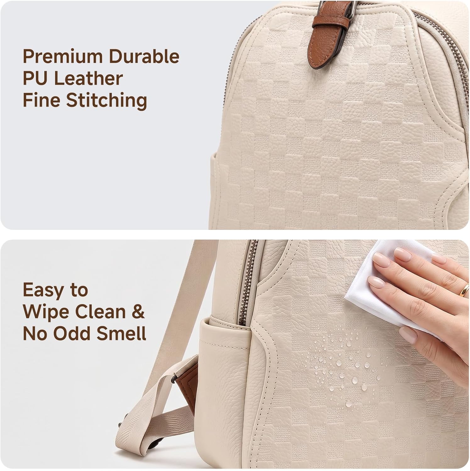 Small Backpack Purse for Women - Leather Work Rucksack 리뷰 및 가격