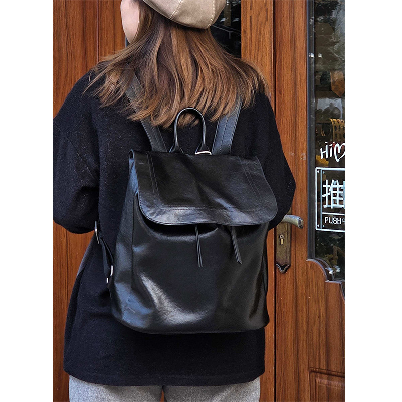 Top-Grain Vegetable Tanned Cow - Leather Work Rucksack 리뷰 및 가격