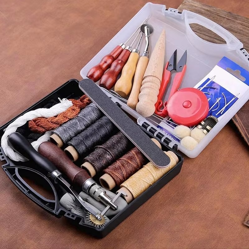 Leather Craft Tool Kit Leather - Leather Work Organiser 리뷰 및 가격