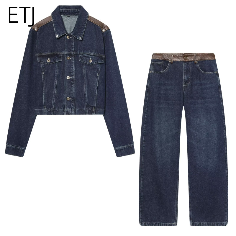 ETJ Women's Denim Jacket & Jea - Leather Work Jacket 리뷰 및 가격