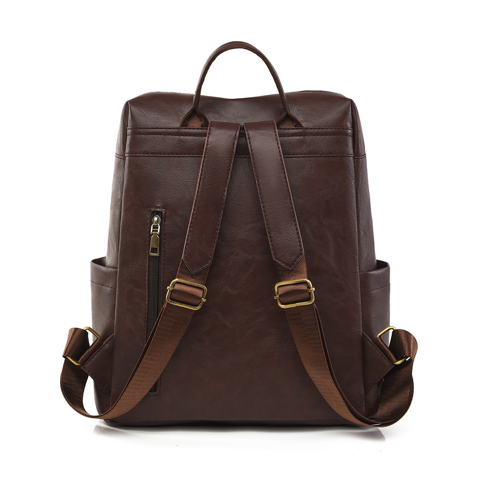 Women's Vintage PU Leather Bac - Leather Work Rucksack 리뷰 및 가격