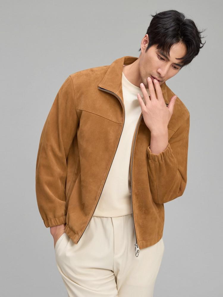 Luxury Mens Soft Natural Suede - Leather Work Jacket 리뷰 및 가격