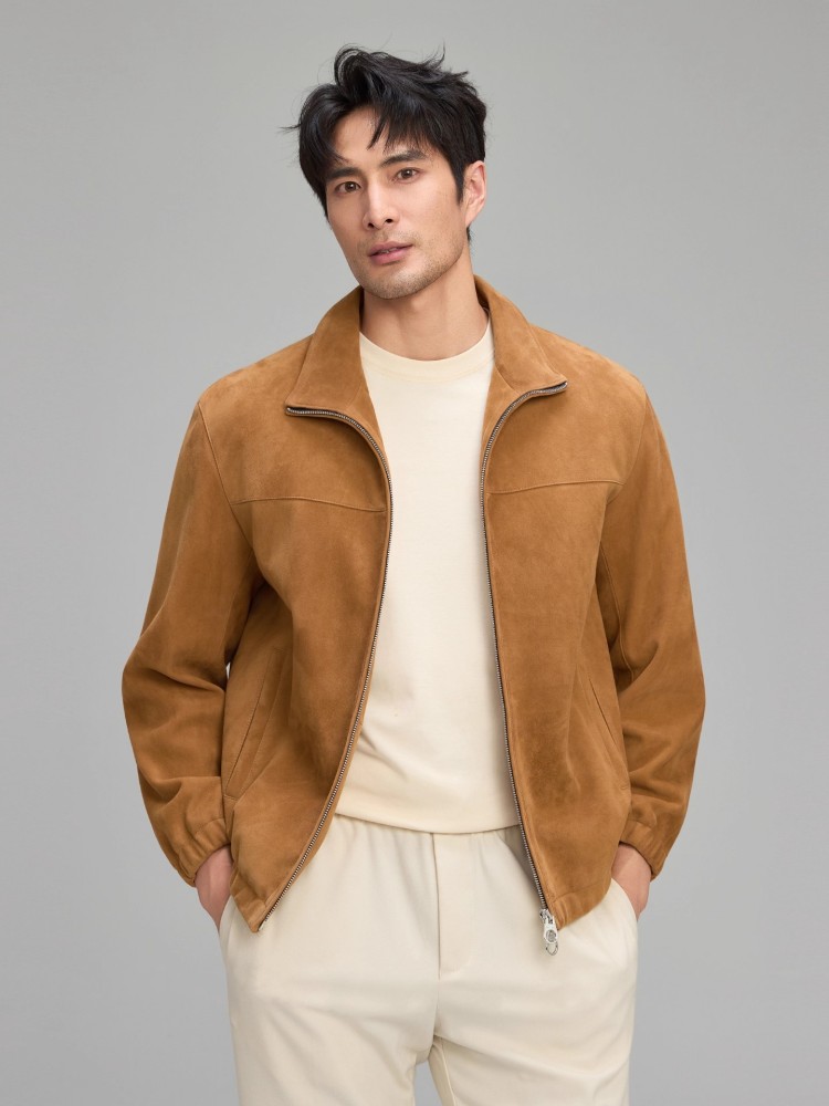 Luxury Mens Soft Natural Suede - Leather Work Jacket 리뷰 및 가격