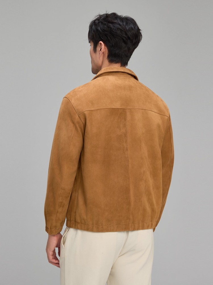 Luxury Mens Soft Natural Suede - Leather Work Jacket 리뷰 및 가격