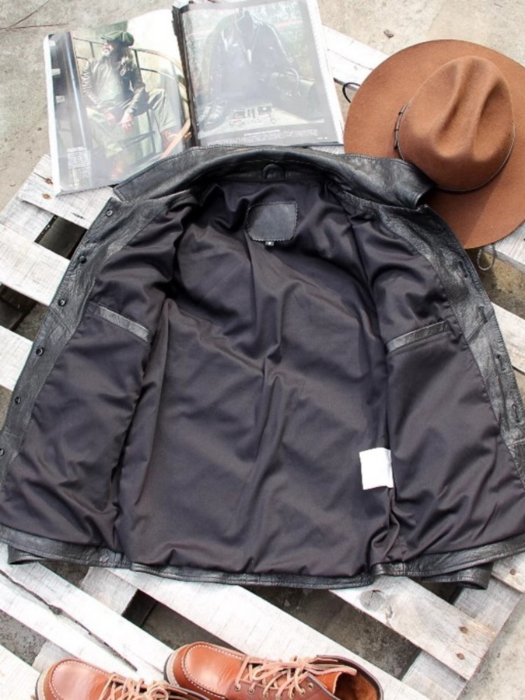 Punk Mens Genuine Leather Jack - Leather Work Jacket 리뷰 및 가격