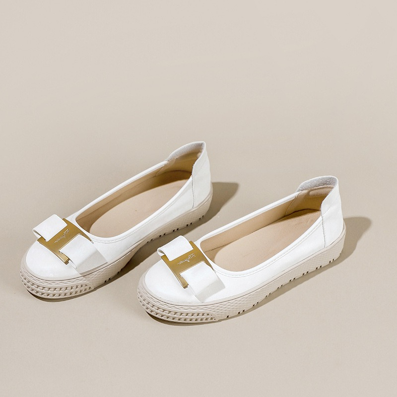 Fashion Women's Shoes Exquisit - Leather Work Flats Women 리뷰 및 가격