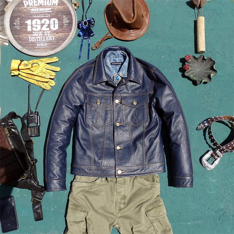  Knight Genuine Leather Jacket - Leather Work Jacket 리뷰 및 가격