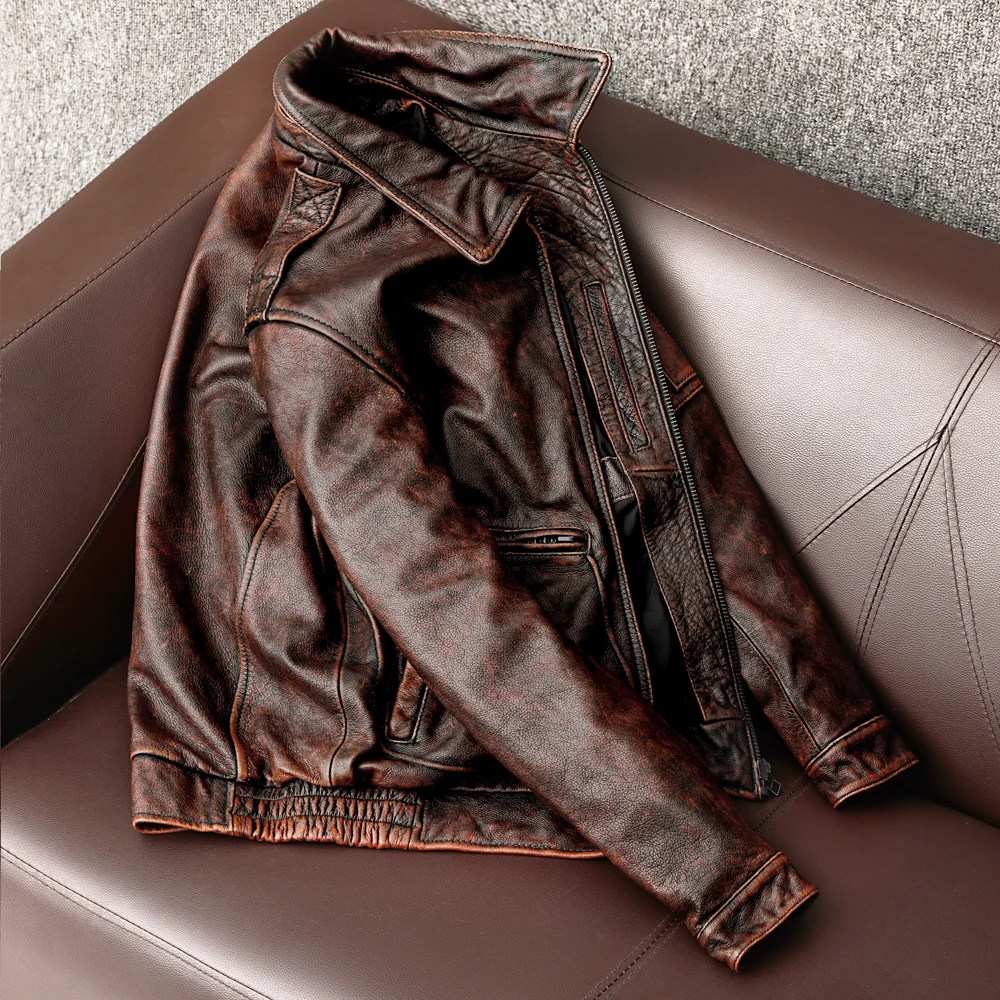 New Style Men Fashion Biker Ja - Leather Work Jacket 리뷰 및 가격