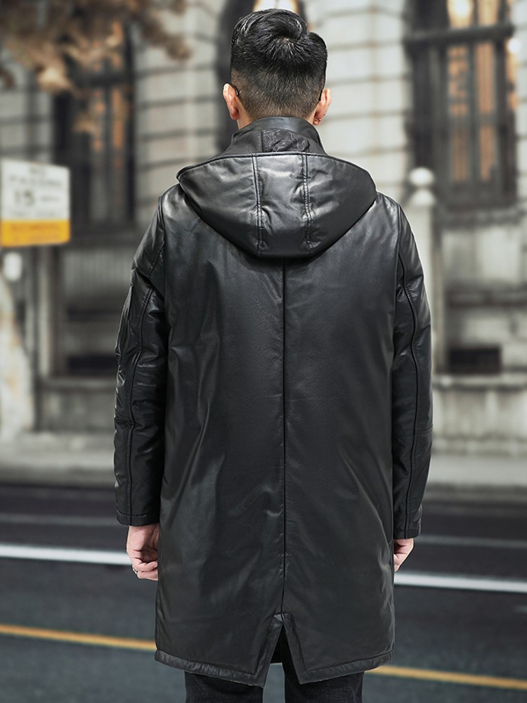 Winter Men Warm Cowhide Genuin - Leather Work Jacket 리뷰 및 가격