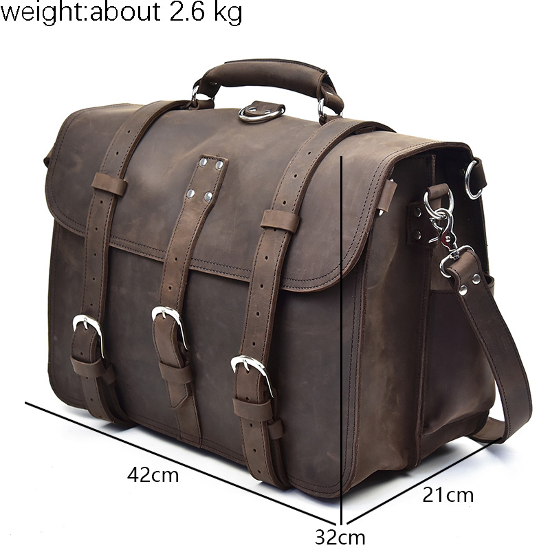 Men Thick Crazy Horse Leather  - Leather Work Rucksack 리뷰 및 가격