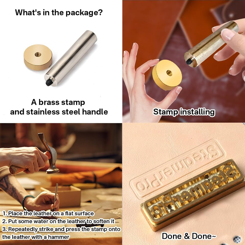 Customized Leather Stamp LOGO  - Leather Work Organiser 리뷰 및 가격