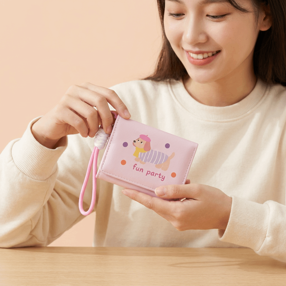 Card Pouch PU Dachshund Dog Wa - Leatherworking Items 리뷰 및 가격